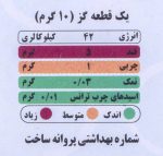 گز لقمه مخلوط پسته و بادام 28 درصد