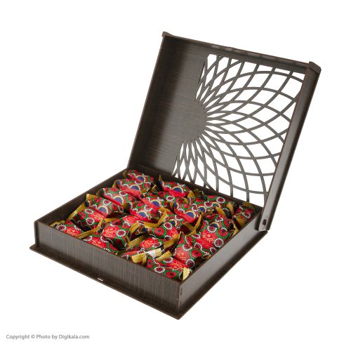 گز لقمه پسته 38 درصد جعبه چوبی گز کرمانی