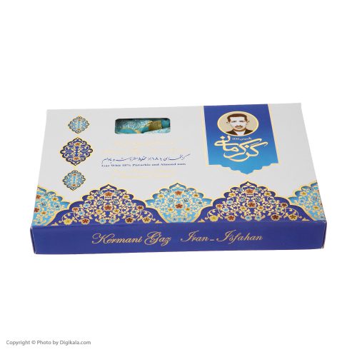 گز لقمه مخلوط پسته و بادام 18 درصد گز کرمانی